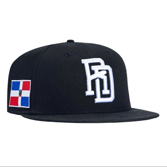 Hat club navy Dominican Republic flag patch 59fifty size 7 1/4 brand new
